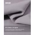 thumbnail image 5 of COOFANDY Men' Casual Cotton Chinos Pant Elastic Waist Trousers Classic Fit Business Dress Pants Golf Pants Light Gray, 5 of 6