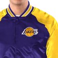 thumbnail image 3 of Men's Starter  Purple/Gold Los Angeles Lakers Inductee Raglan Full-Snap Varsity Jacket, 3 of 4