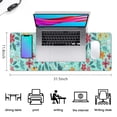 thumbnail image 5 of Long Mouse Pads for Desk,Pioneer Flower Floral Print Pattern Desk Mats on Top Of Desks, Desk Mouse Pad Extra Large with 3mm Non-Slip Base and Stitched Edge for Gaming,Office,Work,Home 31.5"x11.8", 5 of 6