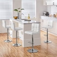 thumbnail image 6 of Topeakmart Bar Stool with Adjustable Height, White, Set of 2, 6 of 7