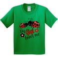 thumbnail image 3 of Inktastic My Gigi Loves Me with Cute Ladybugs Youth T-Shirt, 3 of 5