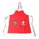 thumbnail image 4 of Delantal navideño, delantal de Papá Noel, delantal con pechera de limpieza ajustable, delantal de cocina, regalo de Navidad para fiestas, hornear,, 4 of 8