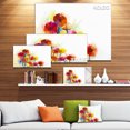 thumbnail image 3 of Colorful Gerbera Flowers Watercolor - Large Floral Canvas Artwork, 3 of 4