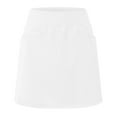 thumbnail image 5 of vigerkar 16'' Golf Skorts for Woman with 3 Pockets High Waisted A Line Tennis Skirt Casual Athletic Skort Workout Sports Clothes (White, M), 5 of 6