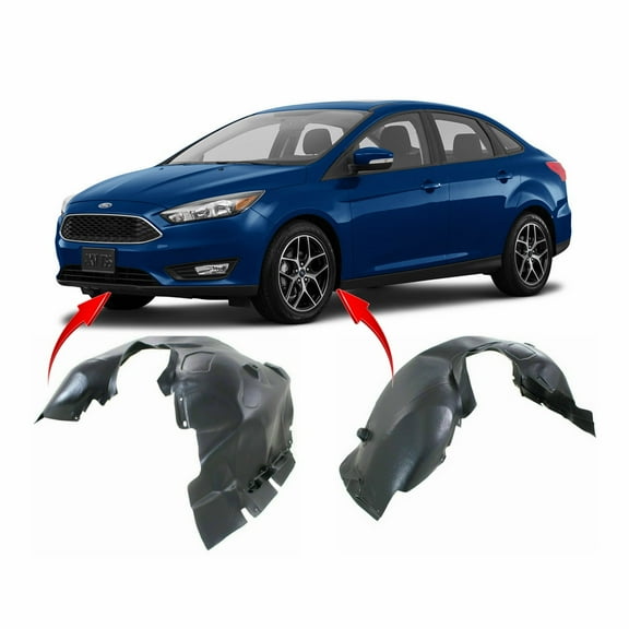 DCP Set of 2 Fender Liners for Ford Focus 2012-2018 FO1248150 FO1249150 AM5Z16103B