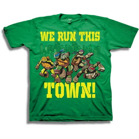 Teenage Mutant Ninja Turtles "We Run This Town" Boys Short Sleeve Graphic Tee