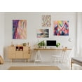 thumbnail image 6 of Kate and Laurel Sylvie Brushstroke 135 Framed Canvas Wall Art by Jessi Raulet of Ettavee, 18x24 White, Decorative Abstract Art Print for Wall, 6 of 6