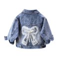 thumbnail image 2 of Children's Denim Jackets For Spring And Autumn Small Medium And Large Children's Clothing Stylish Jackets And Tops White, 2 of 9