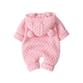 thumbnail image 6 of Mepaouo Infant Boys Girls Knit Sweater Romper Baby Toddlers Long Sleeve Hooded Button Up Winter Outfits 3-6M, 6 of 7