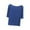 Womens Tops Blue, variant on Womens Workout Tops Casual Loose Boat Neck Elbow-Length Short Sleeve T-Shirts Solid Color Soft Modal Basic Ribbed Tees Pullover Blouses