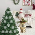 thumbnail image 1 of Fiudx Artículos en oferta con ofertas flash Adornos navideños de 10 cm, copo de nieve de plástico, decoración para árbol de Navidad, copo de nieve hueco, colgante, 1 of 6