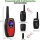 thumbnail image 5 of Walkie Talkies para niños Rt628 de color rojo, 1 par, con teclado Vox de largo alcance, regalo para cumpleaños y vacaciones, fácil de usar para acampar y hacer senderismo, 5 of 5