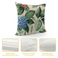 thumbnail image 4 of YINGXI  Spring Pillow Covers Blue Hydrangea Flowers Throw Pillows Case Seasonal Floral Outdoor Decorative Square Linen Farmhouse Cushion Covers for Home Sofa Bed Couch 22x22in, 4 of 5