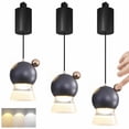 thumbnail image 1 of FSLiving Lumière de Rail Réglable en Hauteur, Lumière Suspendue H-Type Rétractable, Lumière LED Dimmable, Variateur Tactile Manuel, Lumière d'Accentuation Intérieure pour Îlot, 3 Couleurs, Lampe Downlight pour Chambre d'Enfant, Gris - 3 Lumières, 1 of 8
