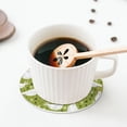 thumbnail image 5 of Lsque Lovely Chickens Pattern 4" Drink Coasters Set of 4, PVC Leather Absorbent Coasters, Table Coaster Set Decorative Coffee Cup Coasters Housewarming Gift -Round Shape, 5 of 6