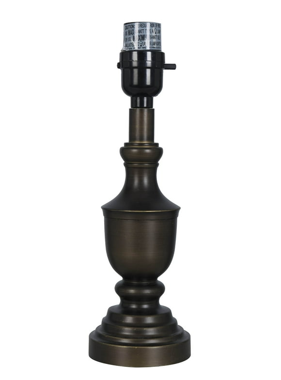 Mainstays 11" Height Bronze Urn Design Accent Lamp Base, Traditional Style, Young Adult, Adult