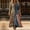 Navy, variant on Plus Size Summer Long Sleeve Dress for Women Floral Art and Patriotic Flag Design Print 4th of July Dresses for Women 250th Anniversary Dress S-5XL Red XXXL