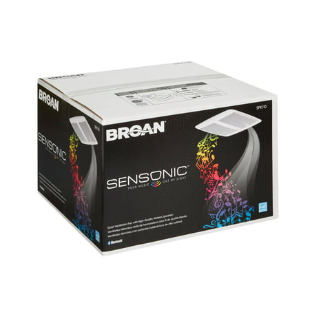 Broan Sensonic Wireless Bluetooth Speaker 110 CFM 1.0 Sones Bathroom Ceiling