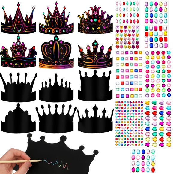 Set de manualidades Yinder Crown Party Favors para Halloween, bricolaje, 130 unidades