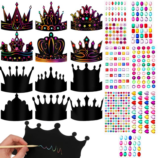 Set de manualidades Yinder Crown Party Favors para Halloween, bricolaje, 130 unidades