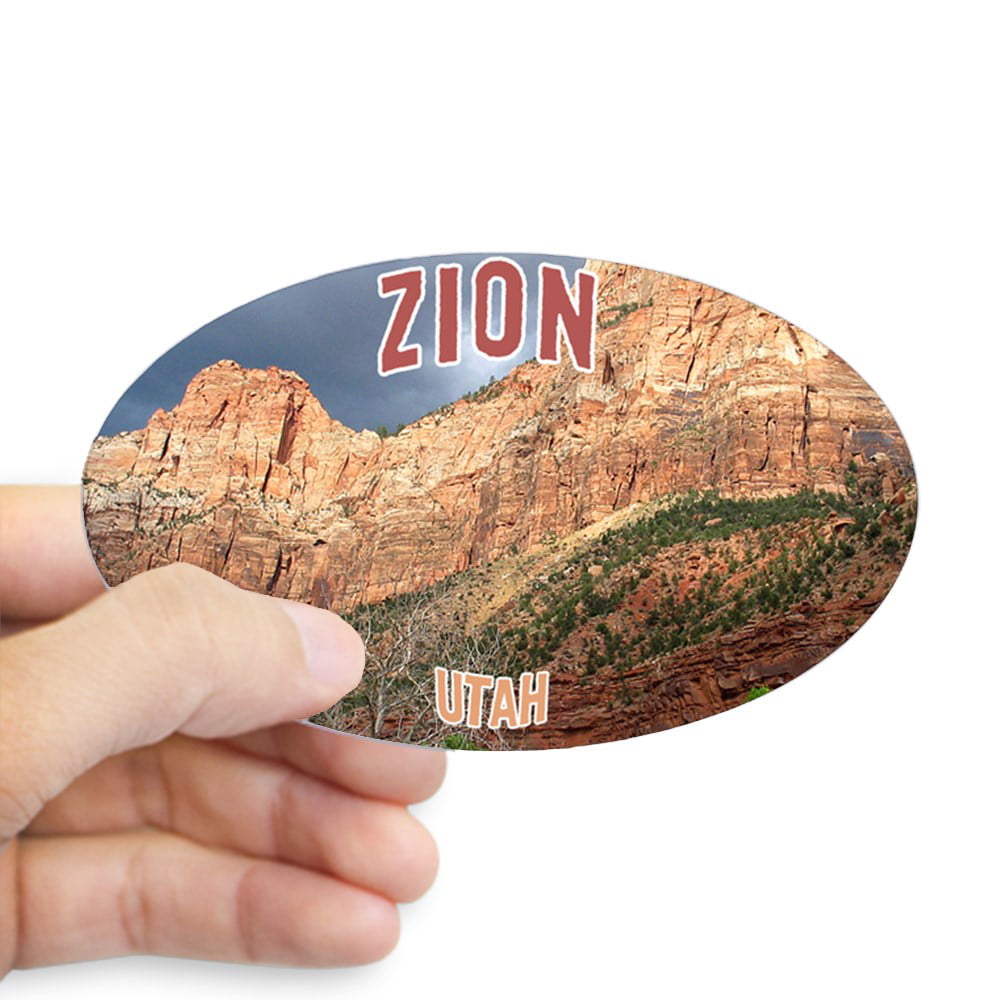 Oval CafePress Zion National Park Sticker 568586466 