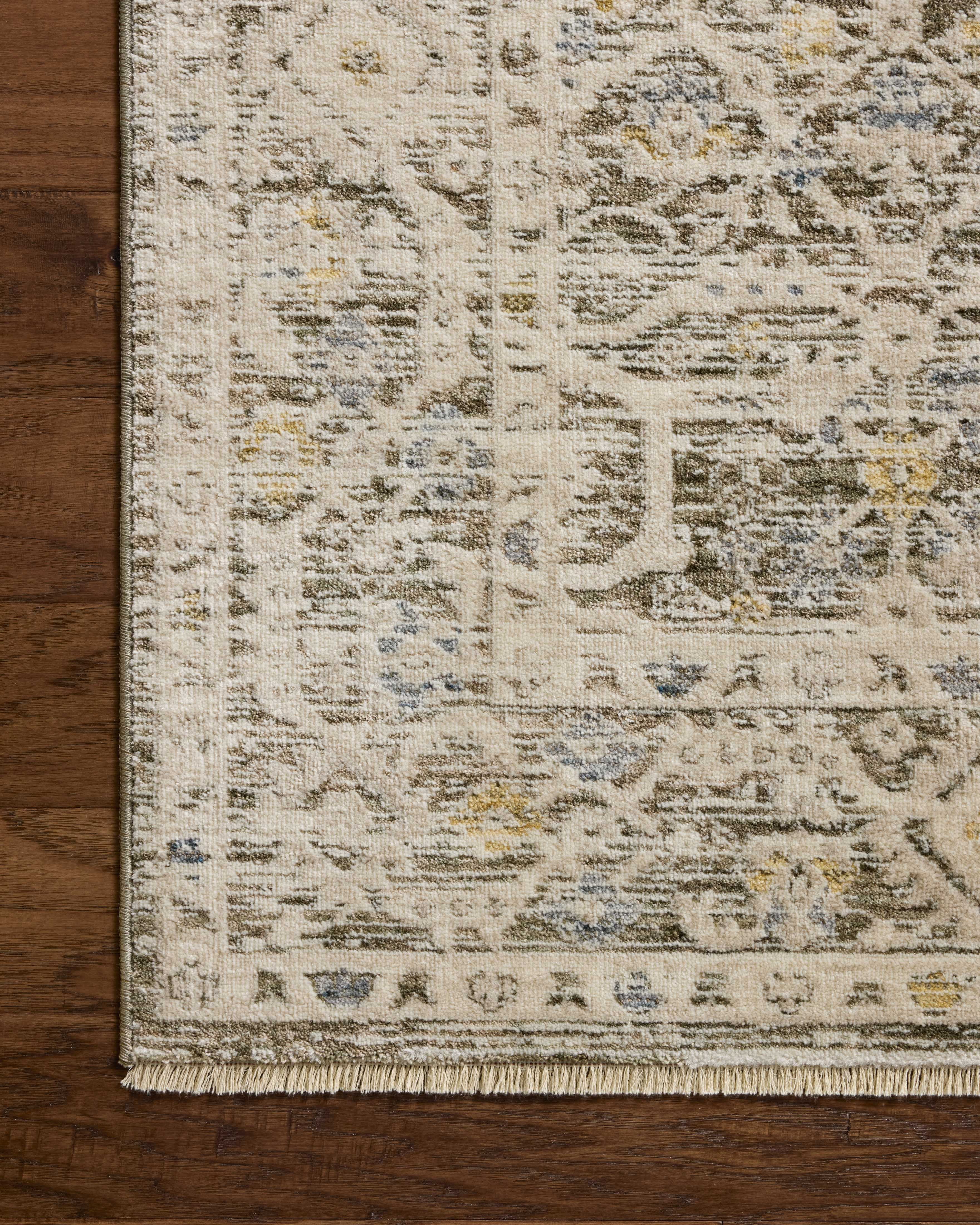 Loloi Clarisse Olive / Ivory 18" x 18" Sample Rug