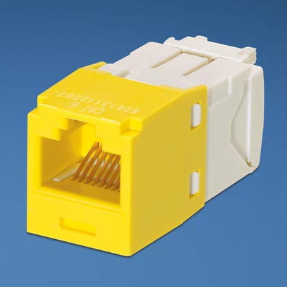 Jack modular Cat6 Snap-In Mini-Com TX6 Plus de Panduit, amarillo