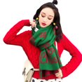 thumbnail image 1 of Foulard de Noël Tricotée Rennes Lettres Châle Foulard d'Hiver pour Femmes, 1 of 8