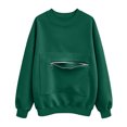 thumbnail image 4 of Crewneck Sweatshirts Women Loose Long Sleeve Solid Color Without Hood Fashion Casual Sweatshirt With Pocket For Everyday Ease Crew Neck Sweatshirts Women, 4 of 6