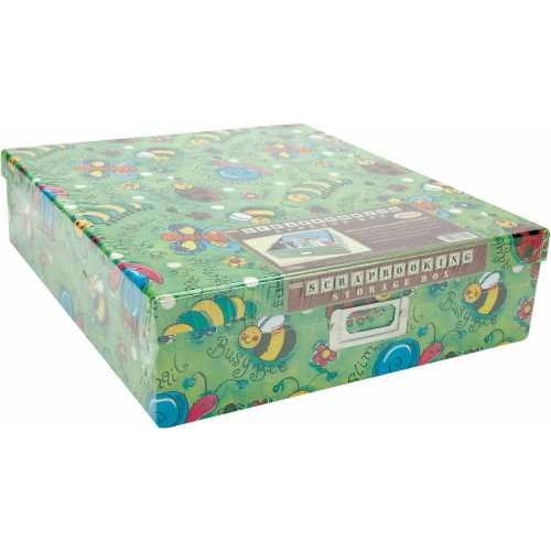 Scrapbook Storage Box 14.75 Inch X 13 Inch X 3.75 InchAssorted Pr