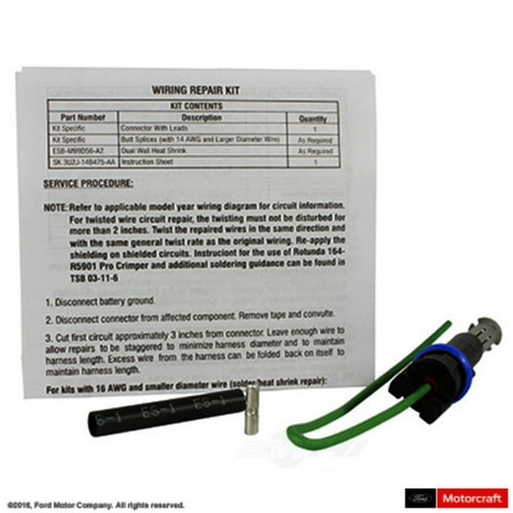 Motorcraft WPT-1124 Manifold Absolute Pressure Sensor Connector Fits select: 2011-2019 FORD F250, 2011-2019 FORD F350
