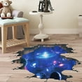 thumbnail image 3 of GFDYREE Amaonm Creative 3D Blue Cosmic Galaxy Wall Decals Removable PVC Magic 3D Milky Way Outer Space Planet Window Wall Stickers Murals Wallpaper Decor for Home Walls Floor Ceiling Boys Ro, 3 of 6