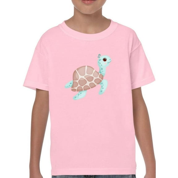 Cute Baby Sea Turtle Art T-Shirt Juniors -Image by Shutterstock, Medium
