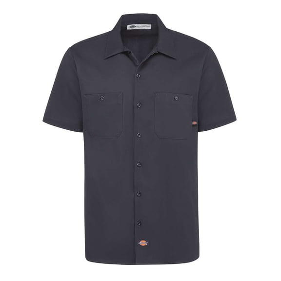 Dickies S307 Industrial Short Sleeve Cotton Work Shirt - Dark Navy - 3XL