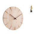 thumbnail image 1 of Reloj de pared redondo, reloj de pared de madera, arte abstracto, estatua, escultura de resina, figurita artesanal, movimiento silencioso duradero, ad, 1 of 8
