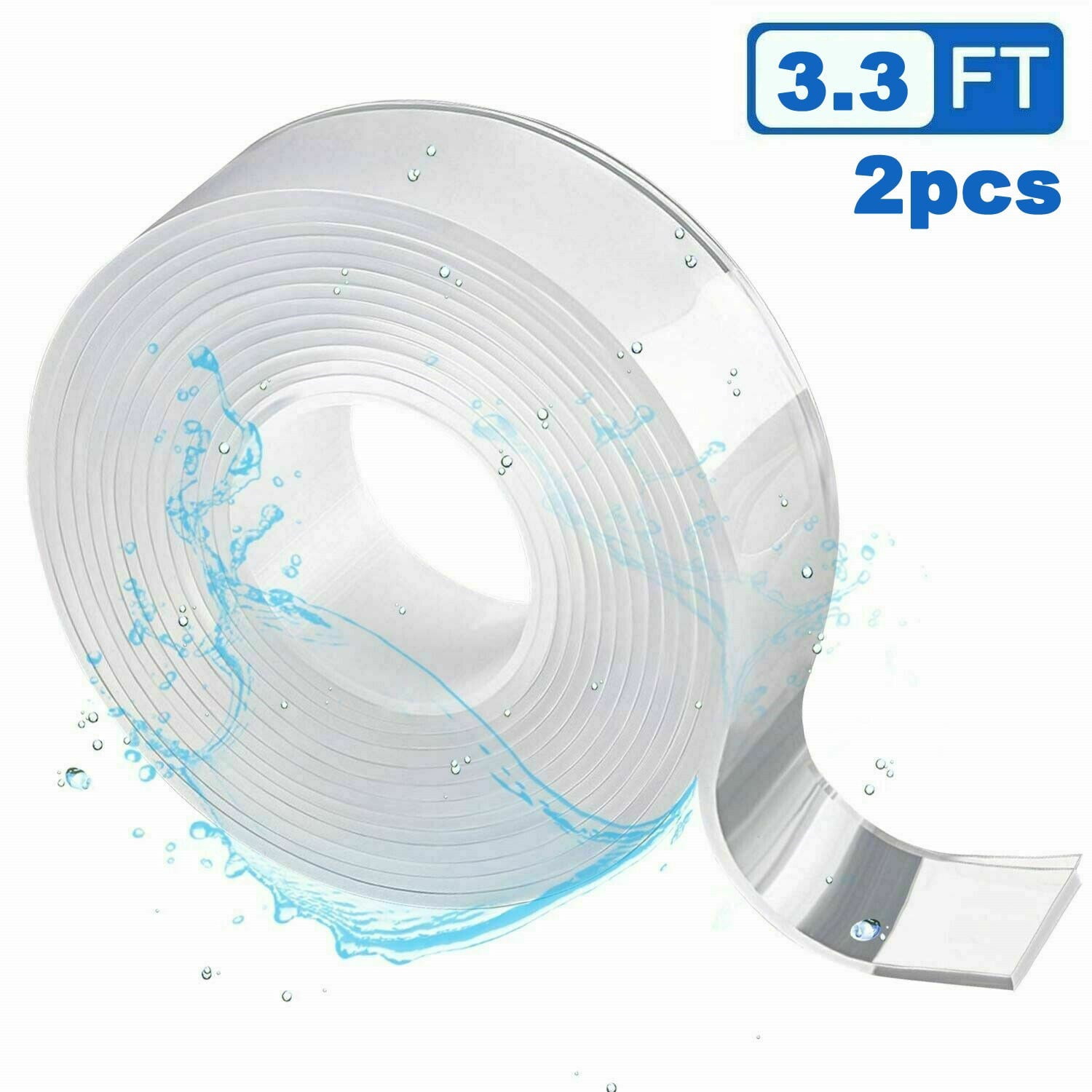 Double Sided Tape, Nanometer Seamless Removable Adhesive Tape for Wall  Photo Poster Acrylic Material(2CM*1M), Adhesive Tape