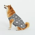 thumbnail image 4 of LNWH Cross Black Stripes Pattern Dog Clothes, Breathable Warm Cotton Pet Clothes 3X-Large, 4 of 8