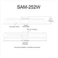 thumbnail image 2 of SAM-252W-PC Dainolite Samantha - 2 Light Bath Vanity-Polished Chrome Finish, 2 of 3