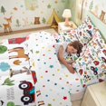 thumbnail image 4 of Erosebridal Farm Animals Full Size Bedding Sets for Boys Girls, White Farm Full Size Bed in a Bag, Polka Dots Reversible 7-Piece, 4 of 6