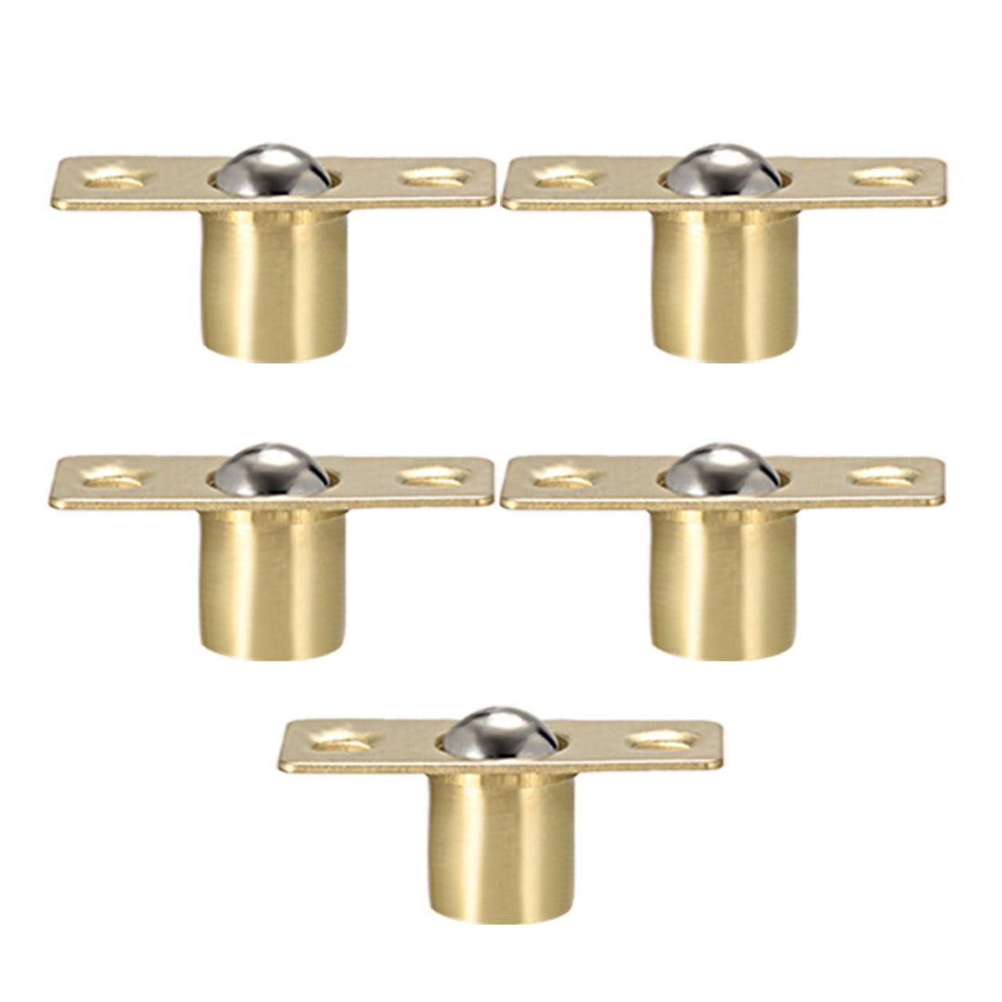 Door Cabinet Closet Drawer 11mm Shaft Dia Brass Ball Catch Latch Catcher 5 Sets