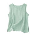 thumbnail image 4 of Wlynlyn Womens Tank Tops Loose Causal Sleeveless Summer Shirts Crewneck Solid Color Beach Camisole Tops, 4 of 5