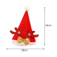 thumbnail image 4 of 6 Piezas de Sombrero de Navidad Rojo para La Cabeza, Disfraz de Cosplay para Mujeres Y Adultos, Baile de Graduación Yinane Sombrero rojo para adultos, 4 of 8