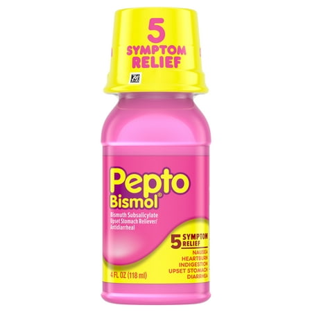 Pepto Bismol Liquid for Nausea, Heartburn, Indigestion, Upset Stomach, and Diarrhea Relief, Original Flavor 4
