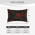 thumbnail image 4 of Balery Roses Bedding Queen Pillow Cases - Envelope Closure - Soft Brushed Microfiber Fabric - Shrinkage and Fade Resistant Pillow Cases-16"x24", 4 of 6