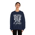 thumbnail image 3 of 10th Anniversary Husband Sweatshirt, Gifts, Sweater Shirt, 3 of 9