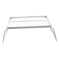 thumbnail image 4 of Milisten Portable Folding Barbecue Grill Plated Silver Metal Outdoor Grill Rack for Garden and Camping, 4 of 6