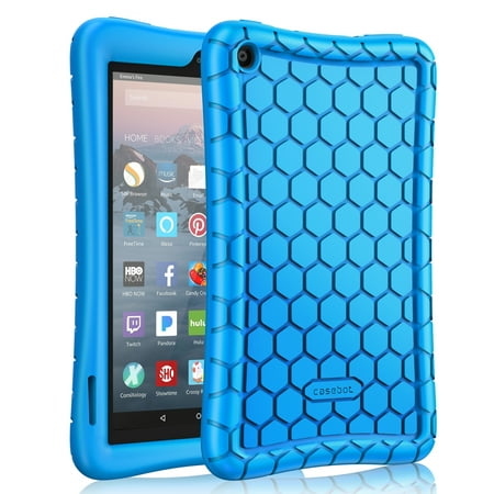 Silicone Case for Fire 7 Tablet (9th Generation, 2019 Release) - Fintie Kids Friendly Anti Slip Shock Proof Cover, (Best Slip N Slide 2019)