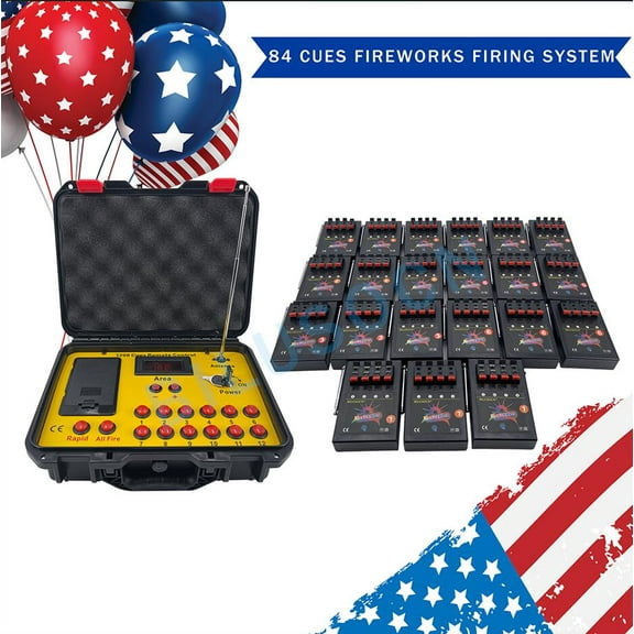 500M 84 Cues Fireworks Firing System   1205 Cues wireless control For Party wediing