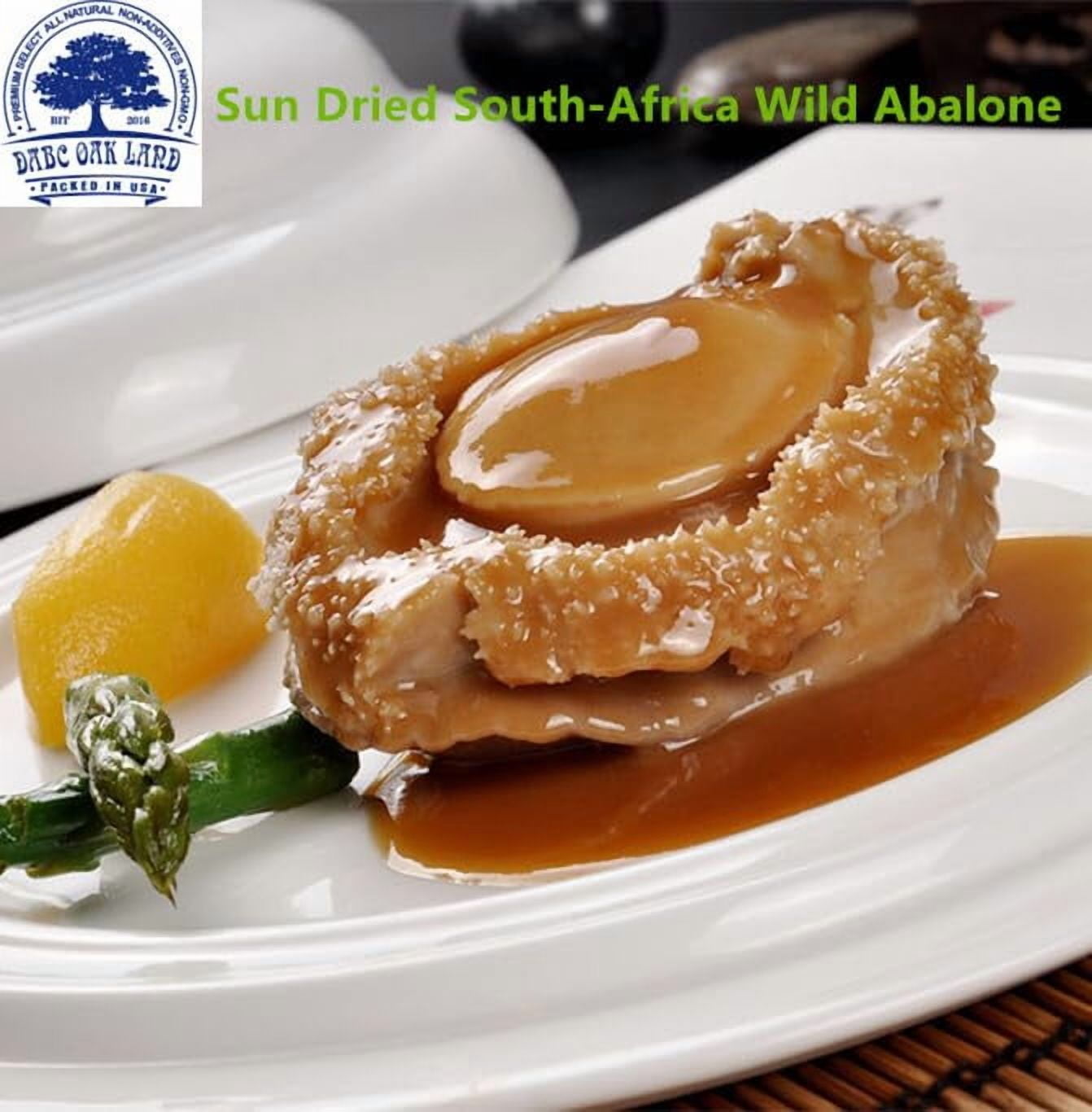 Dried Abalone from South Africa,100% Natural Sun Dried Seafood Jerky Dried Meats 10~15pcs/ 8OZ Bag Grocery Gourmet Food Meat Seafood
