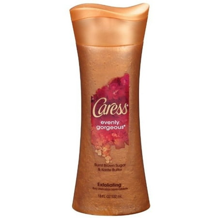 Caress Evenly Gorgeous Exfoliating Body Wash 18 oz (Pack of 2)